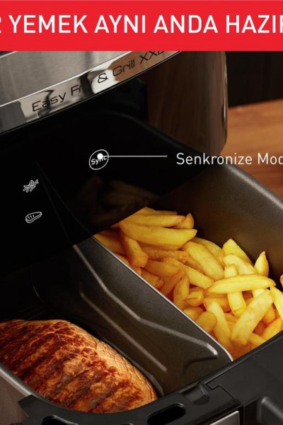 Easy Fry & Grill XXL Siyah Az Yağlı Fritöz